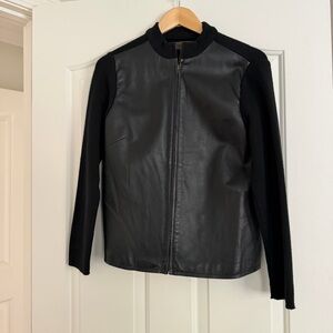 Uniform by John Paul Richard Leather + Knit Jacket sz L